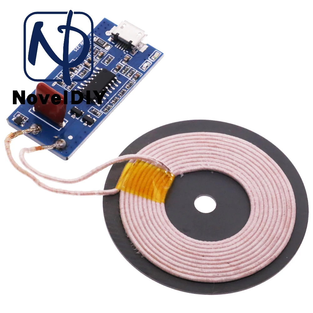 5V 1A wireless power supply charging 5W wireless charger transmitter universal quick charge DIY Kit Micro USB Charging Coil