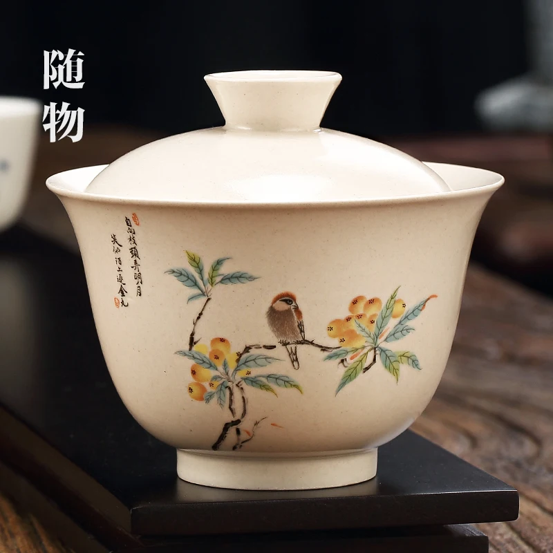 grass-wood-gray-ceramic-three-talent-covered-thin-tire-jingdezhen-cup-bowl-non-hot-grip-kung-fu-tea