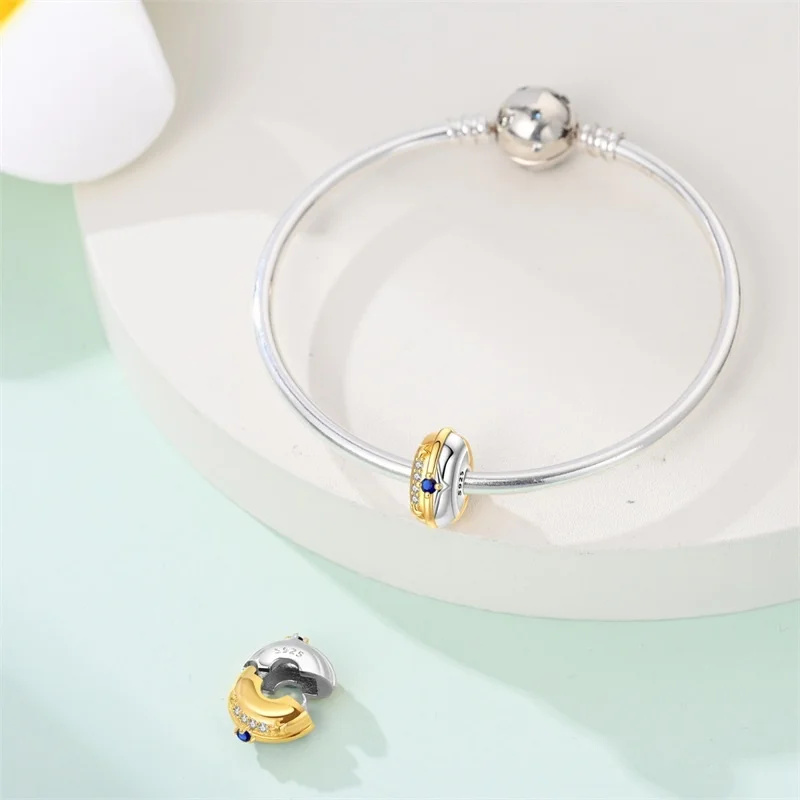 Echtes S925 Silber Bunte Stopper Clip Stern Bowknot Perlen Frühling Fit Pan Original Armband Edlen Schmuck Geschenk Frauen Diy – Detail 32