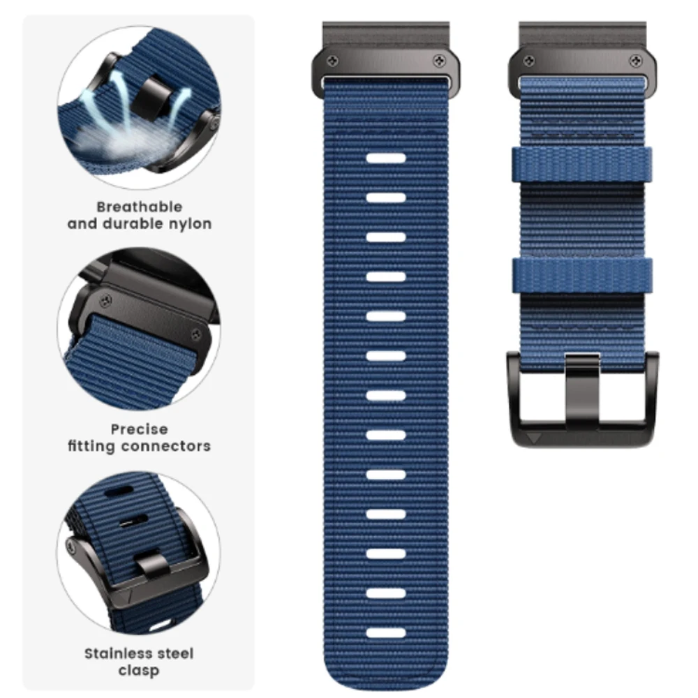 Quickfit Wear-Resistant Nylon Strap - Durable Braided Replacement Wristband