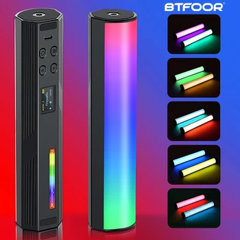 미니 핸드헬드 LED 라이트 스틱 튜브 스틱, RGB 램프, 자석 사진 조명, 비디오 브이로그 필 라이트, 2500-9000K