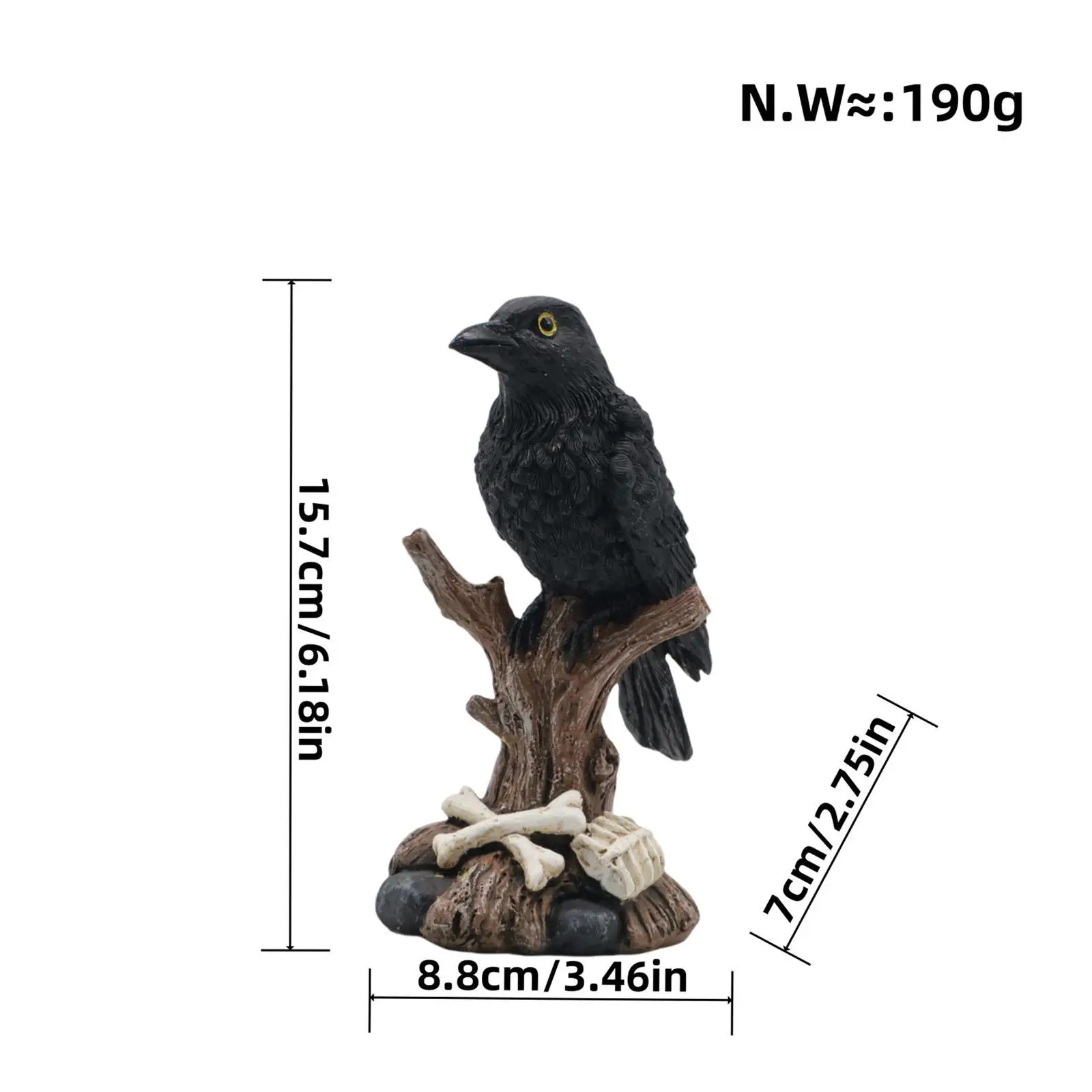 Halloween Statue Decoration Collectible Gift Crafts Resin Figurine Ornament Sculpture for Indoor Office Fireplace Desk Bedroom
