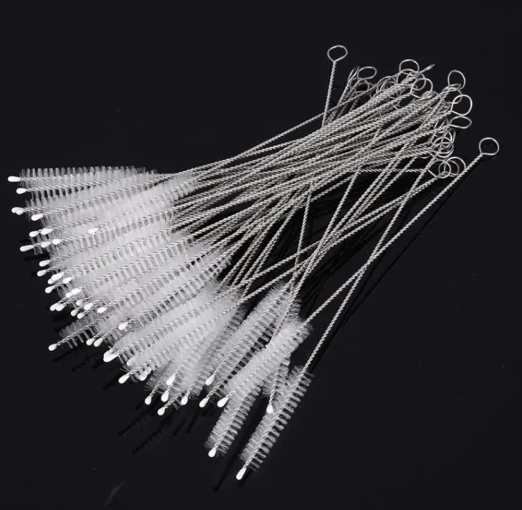 

1000pcs Straw Pipe Cleaners Nylon Straw Cleaners cleaning Brush for Drinking pipe stainless steel pipe Straws cleaner SN4258