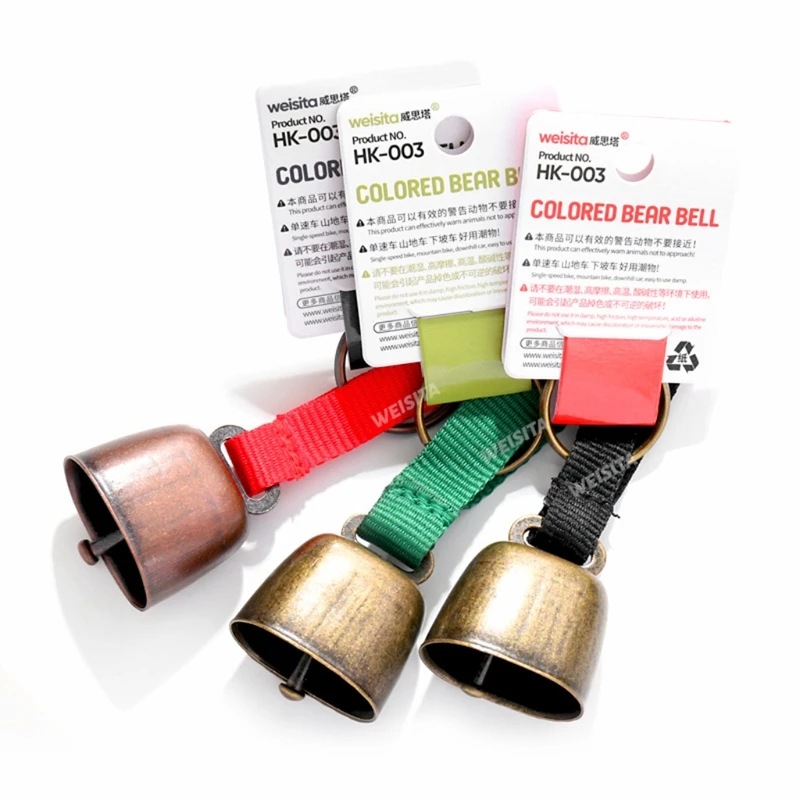 Bear Bells voor honden - luide vintage wandelbel metalen beer bel | Multifunctionele outdoor benodigdheden tas hangers met geluiddemper voor wandelen en klimmen