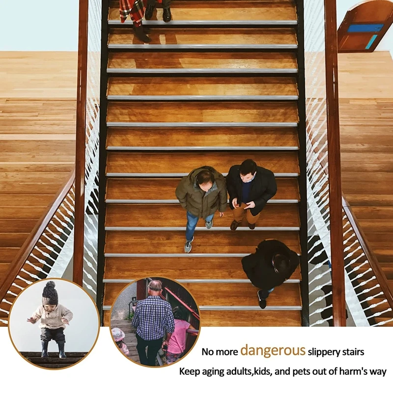 접착 계단 가장자리 보호기 스트립 미끄럼 방지 테이프 L 모양 프레스 라인 실내 실외 유치원 어린이 성인용