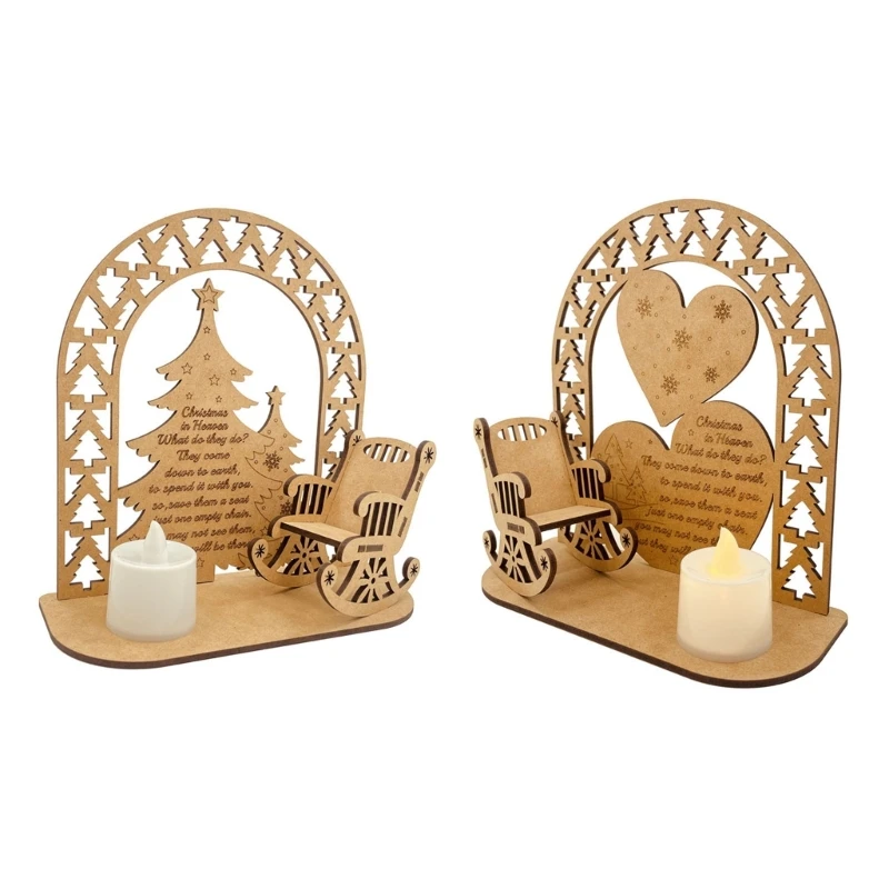 

YYSD Christmas Wood Ornament Father Day Mother Day Memorial Supplies for Children Girl Boys Bedroom Dormitory Supplies