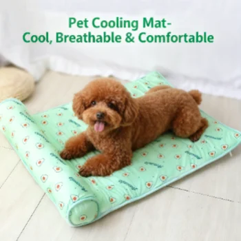 Dog Mat Cooling Summer Pad Mat For Dogs Cat Blanket Sofa Breathable Pet Dog Bed Summer Washable For Small Medium Large Dogs Mat