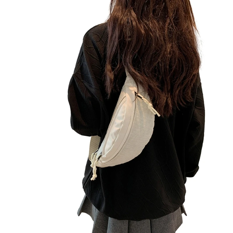 2023 Fashion Phone Female Chest Bag Stylish Corduroy Crossbody Bags for Women