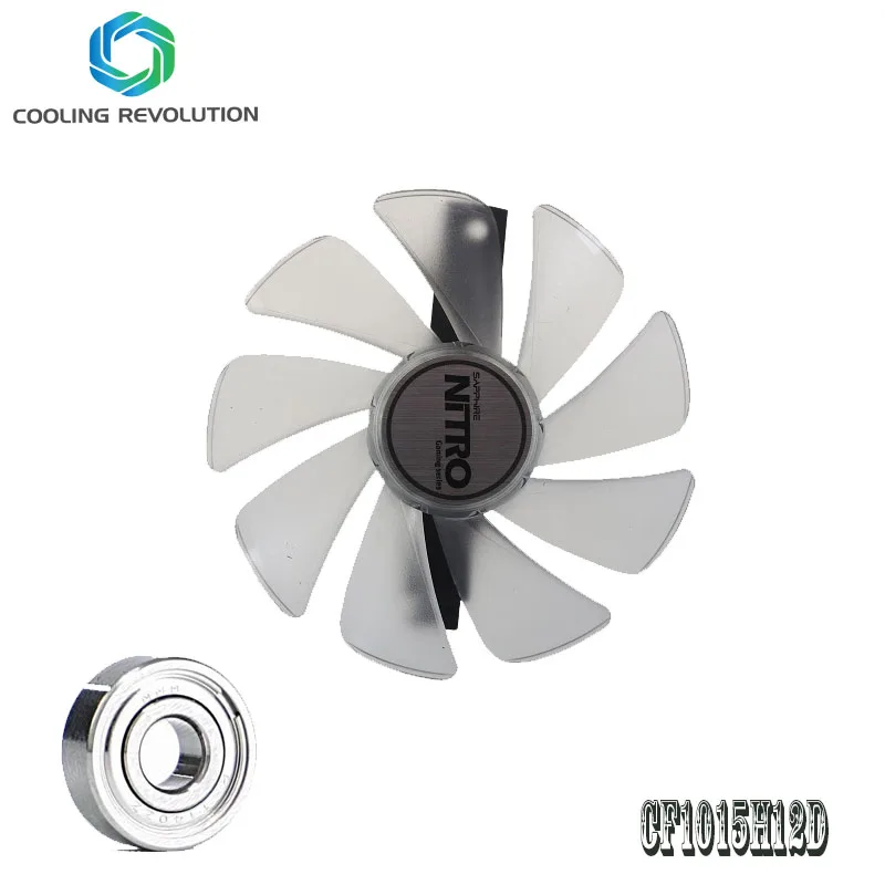 Substituição do Ventilador do Refrigerador Led Sapphire Nitro Rx590 Rx580 Rx570 Rx480 Rx470 4n0010220g Engrenagem Cf1015h12d 95 Milímetros - Imagem 3