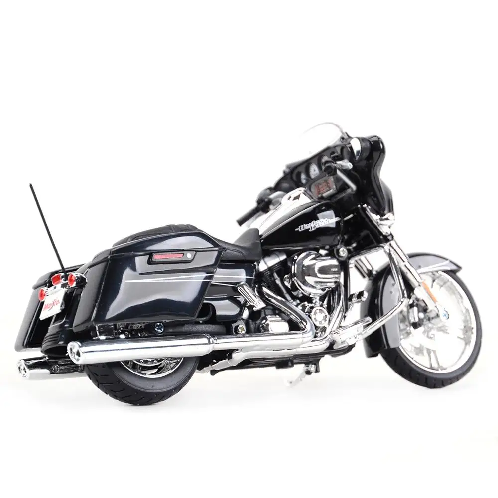  Maisto 2015 Harley Davidson Street Glide Motorcycle 1/12 Scale  Pre-Built Model Black : Toys & Games