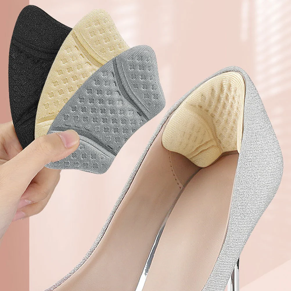 

6 Pairs Anti-wear Back Stickers Shoe Pads Wear-resistant Heel Protectors For Shoes Cushion Inserts Women Foot Women's