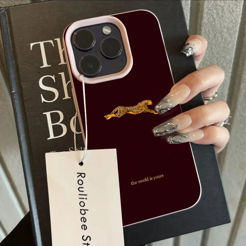 Minimalist Leopard Pattern Phone Case For Iphone Pro Max Plus_voghion.com