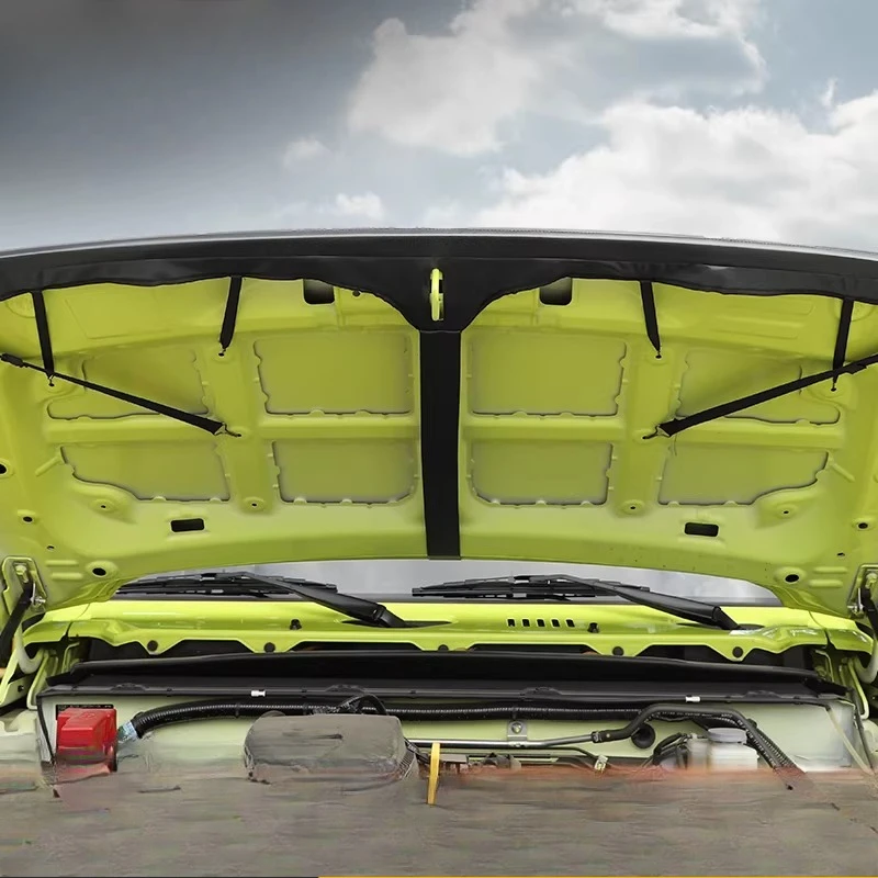 스즈키 짐니 오프로드 개조용 19년 이후 삼각형 후드 모래 및 돌 방지 스크래치 방지 액세서리