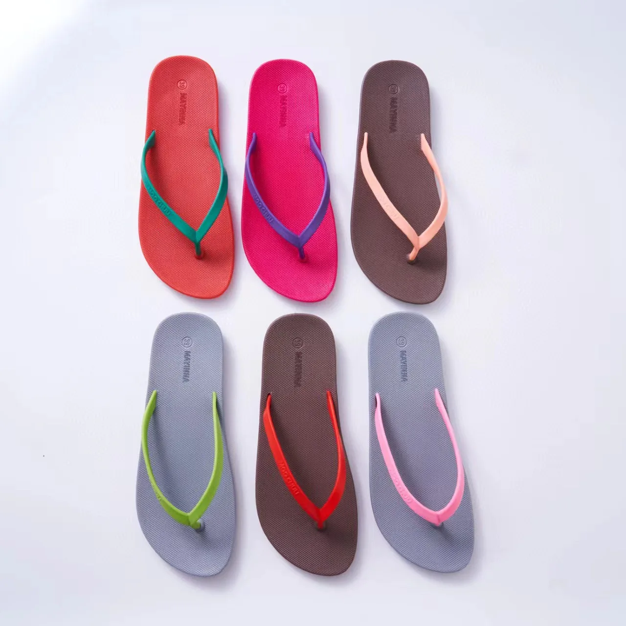 

Сланцы женские из ЭВА, плоская подошва, шлепанцы, Нескользящие, для пляжа, тайский стиль, для улицы, SHW153