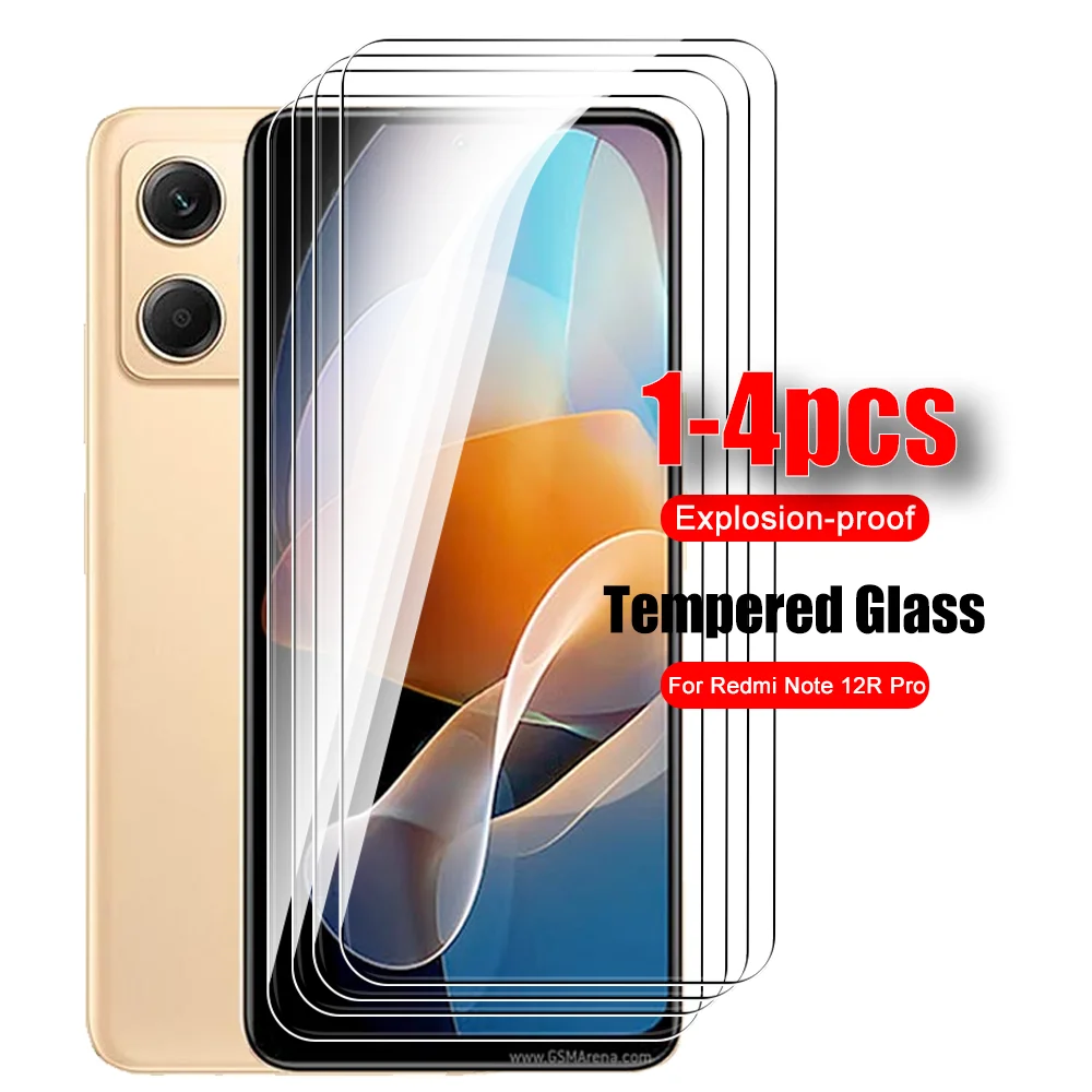 

Закаленное стекло для Xiaomi Redmi Note 12R Pro, Защитная пленка для экрана Redmy Note 12 R R12 12RPro Note12RPro 2023, 6,67 дюйма, 1-4 шт.