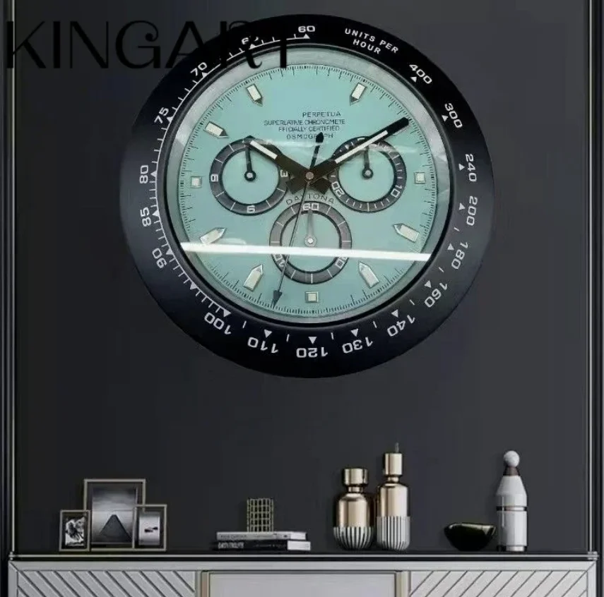 

Best home gift high quality timepiece metal wall clock luxury design brand new 3 decor sub dials sweep quartz