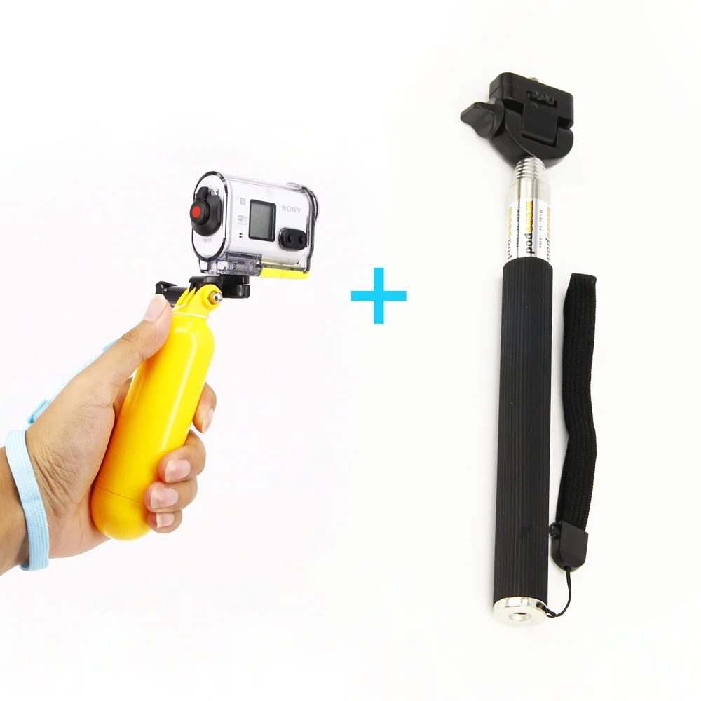 Grip Galleggiante Estesa Monopiede Per Sony Fdr-X3000V X1000 Hdr-As300V As200V Az1 As100V As50 As30V Action Cam Accessori Kit