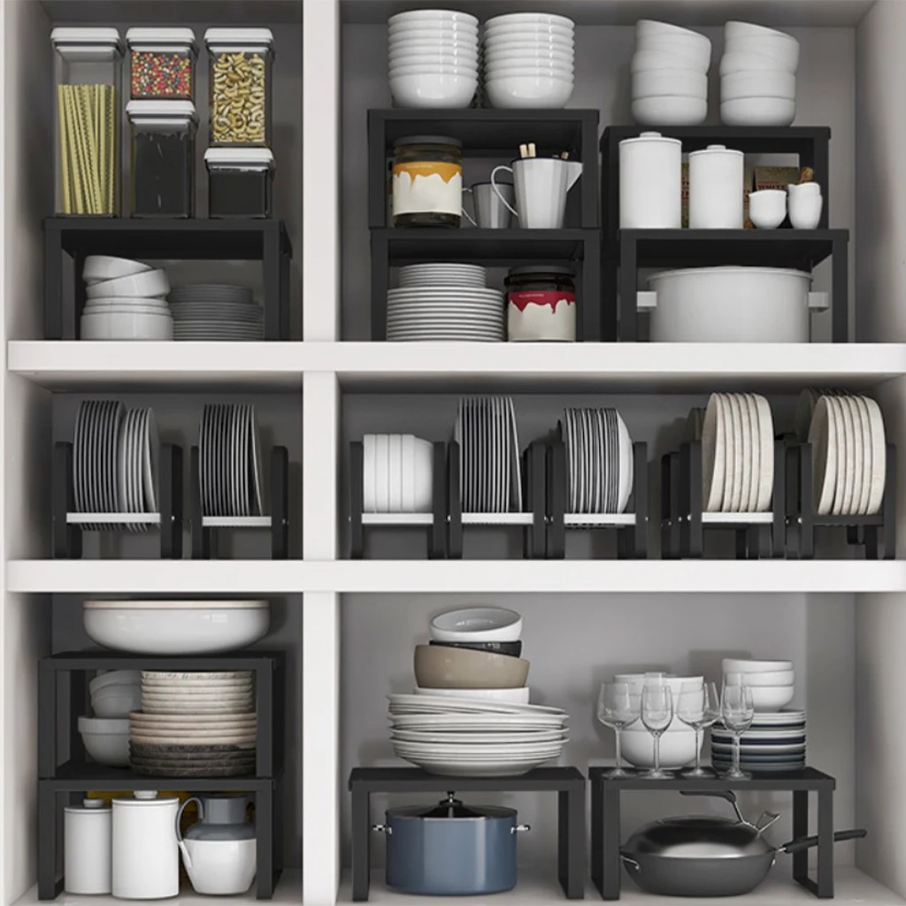 Kitchen Rack Pantry Storage Rack Spice Rack Cupboard Shelf Square Design Storage