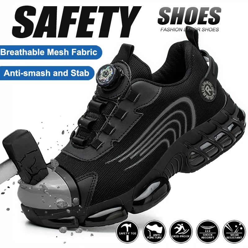 Comfortable Breathable Slip Resistant Work Shoes Indestructible