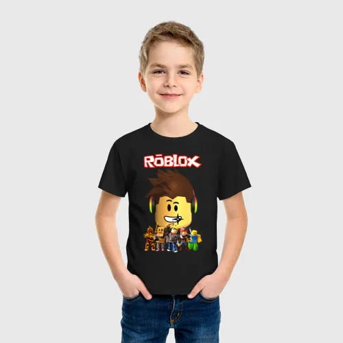 Roblox T-Shirts - Roblox Cotton kids Clothing Tops Boys Short Sleeve T-shirt  AL2407 - ®Roblox Shop