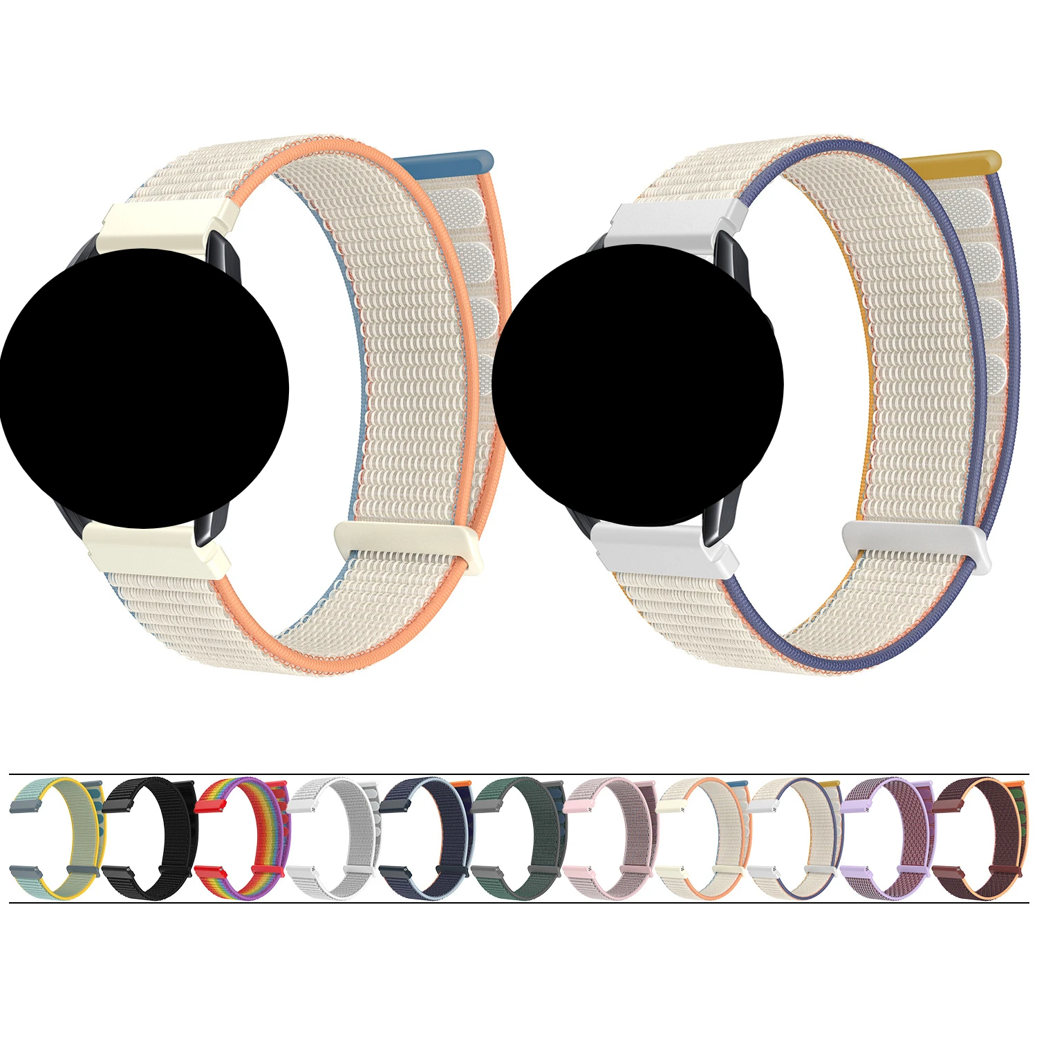 

Nylon Double Loop Buckle Strap for Huawei Watch GT4, GT3, GT2, GT Runner Wrist Strap for Huawei Watch 4, 4 Pro, 3, 3 Pro Bands