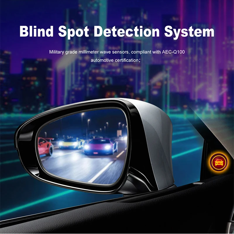 77GHZ Universal Car Safe Driving Assist BSD BSM 77GHZ blind spot detection system lane change assist Security Warning sensor