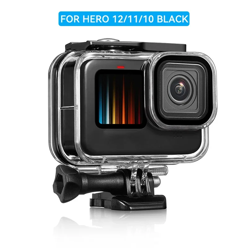 GoPro Hero 12 11 10 9 블랙 방수 케이스 하우징, 다이빙 보호 수중 다이빙 커버, Go Pro 액세서리용 60m
