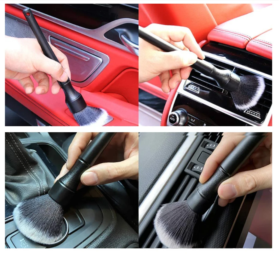 3Pcs Car Detailing Brushes Multifunctional Cleaner Air Outlet Cleaning –  SEAMETAL