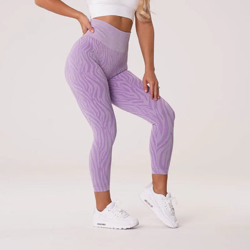 thermal leggings Zebra Seamless Fitness Leggings Gym Workout Yoga Pant Push Up Sports Women Tights High Waist Slim Elastic Legging Gym Clothing aybl leggings