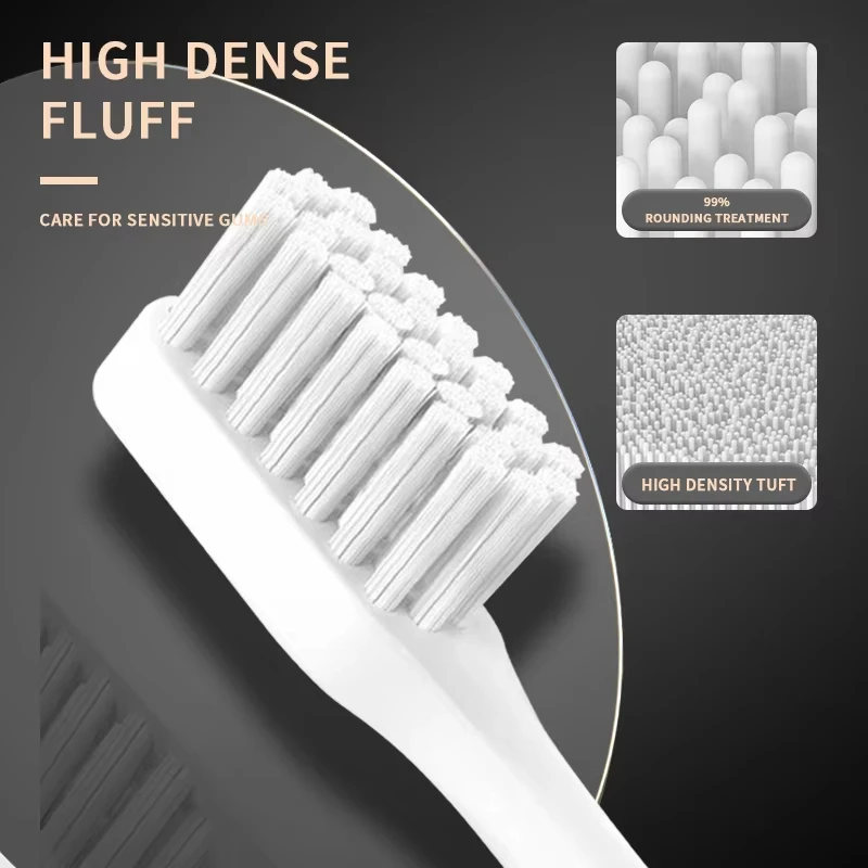 Jianpai Adult Black White Classic Acoustic Electric Toothbrush Adult 5-Gear Mode USB Charging IPX7 Waterproof Acoustic Electric 4