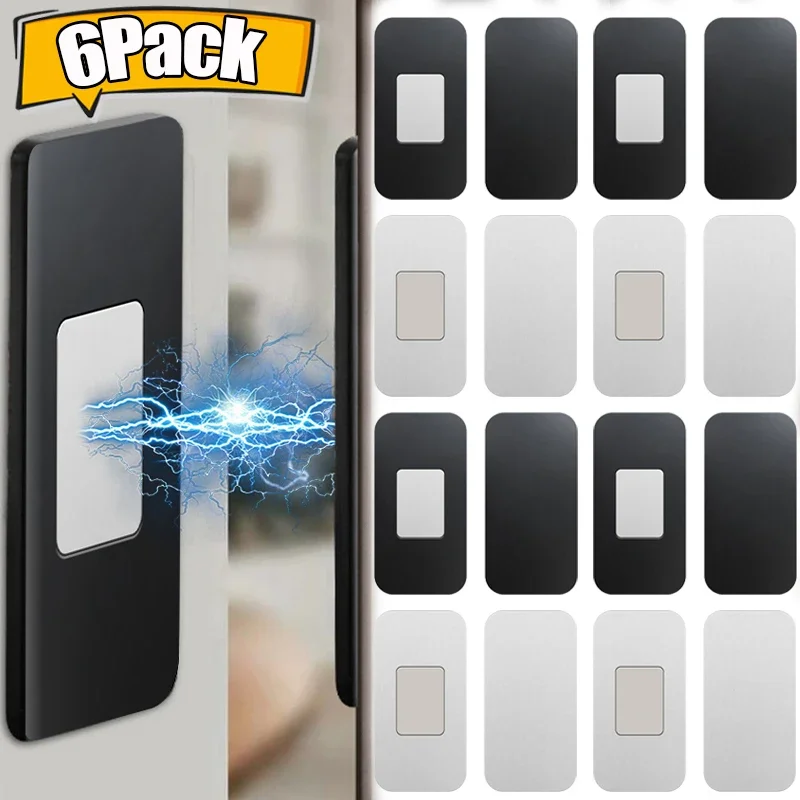 Magnetic Cabinet Catches Door Stop Self Adhesive Invisible Magnets Closet Kitchen Furniture Cupboard Drawer Closer Sets