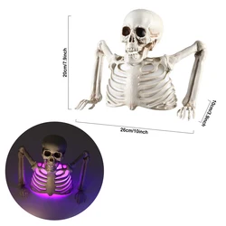 Glowing Skull Halloween Decoration - Haunted House Outdoor Yard Prop (Skull)