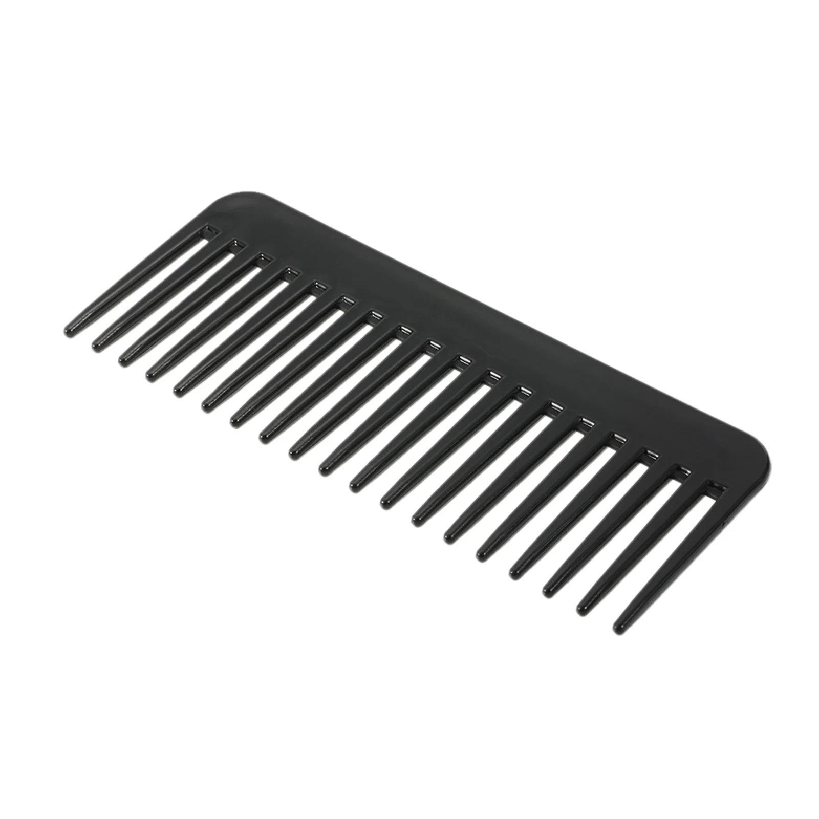 Black Large Wide Tooth Comb 19 Teeth Detangling Hairbrush Heat-resistant Anti-static Scalp Massage Hair Comb Hair Accessories