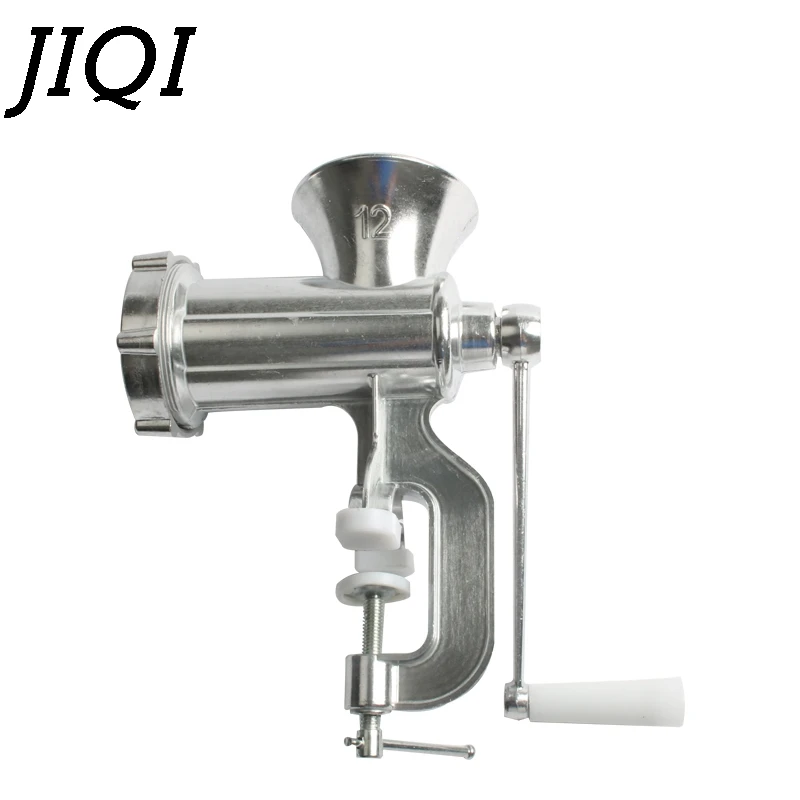 Household Enema Machine Manual Meat Grinder Hand crank Desktop Sausage machine Stainless steel knife minced meat filling machine 2