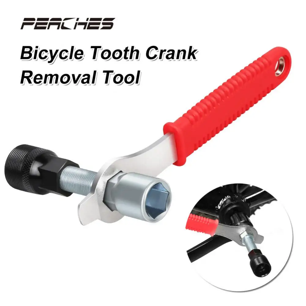 

Practical MTB Bikes Crank Wheel Extractor Bottom Bracket Cycling Crankset Pedal Remover Repair Tool Silver