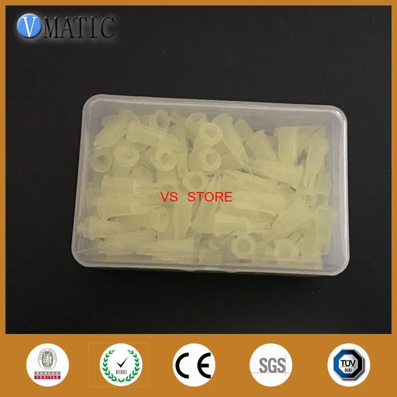 Non Sterilized 100Pcs 32G 1/4'' Inch Luer Lock Glue Dispensing Needle Tip