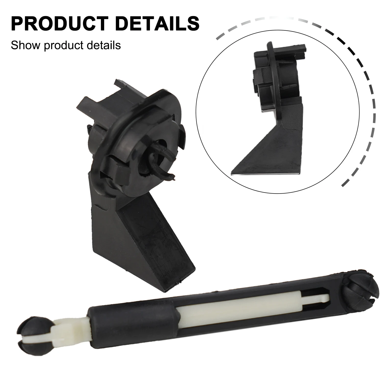 

Car Hood Lock Seat Connecting Rod Hood Lock Bracket Base 3M5A-87004810-AA 3M5A-87004820-AA Fit For Ford For Focus 2 2005-2011