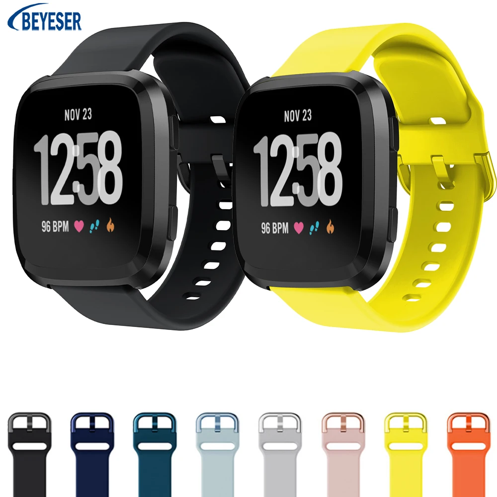 

Официальный силиконовый ремешок для Fitbit Versa /Watch Active, модный спортивный ремешок, сменный Браслет для смарт-часов, Аксессуары для браслета
