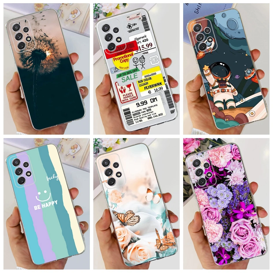 Per Samsung Galaxy A52S 5G Case 2023 Nuova Cover Posteriore Del Telefono In Silicone Morbido Stampato Per Samsung A52 A525 Coque A 52 S A52 S Clear Pa