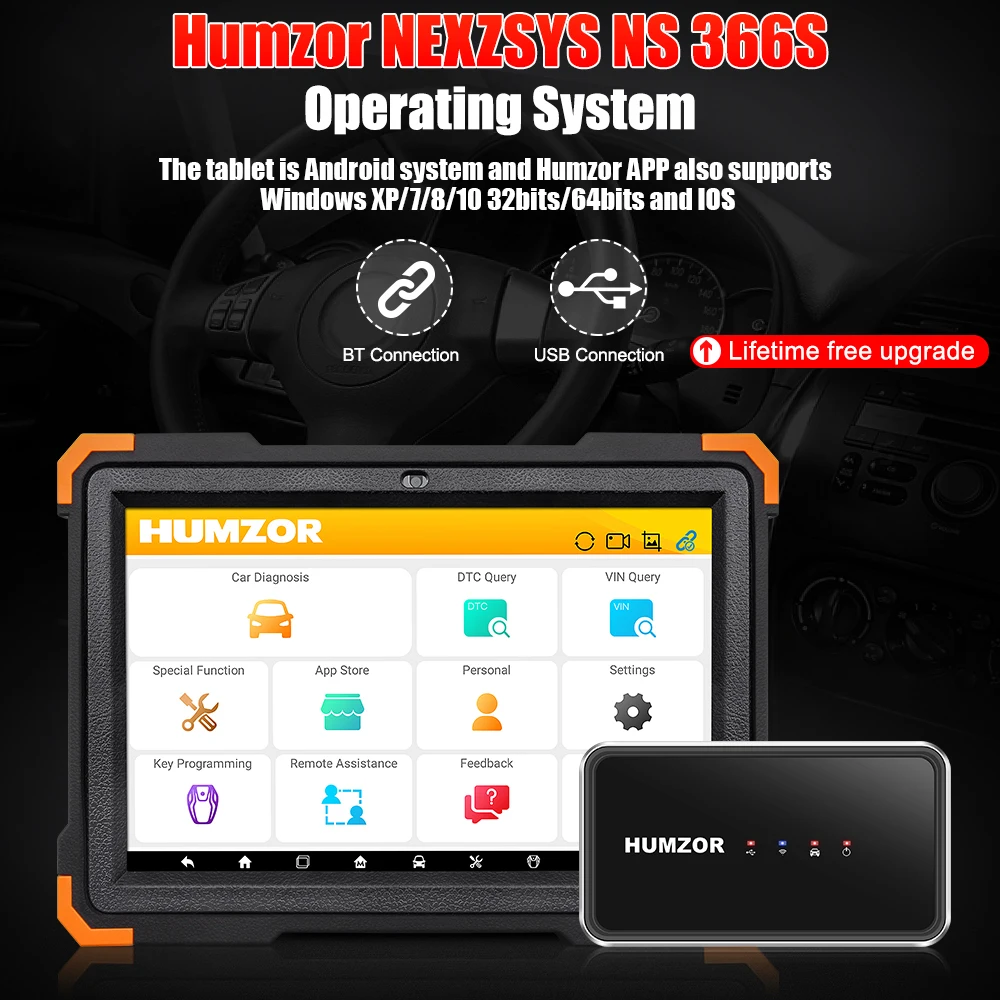 automotive battery charger Humzor NexzSYS NS 366S Automotivo Scanner OBD 2 OBD2 Code Reader Car Diagnostic Tool IMMO TPMS Reset PK MK808 ANCEL X6 X7 best car inspection equipment