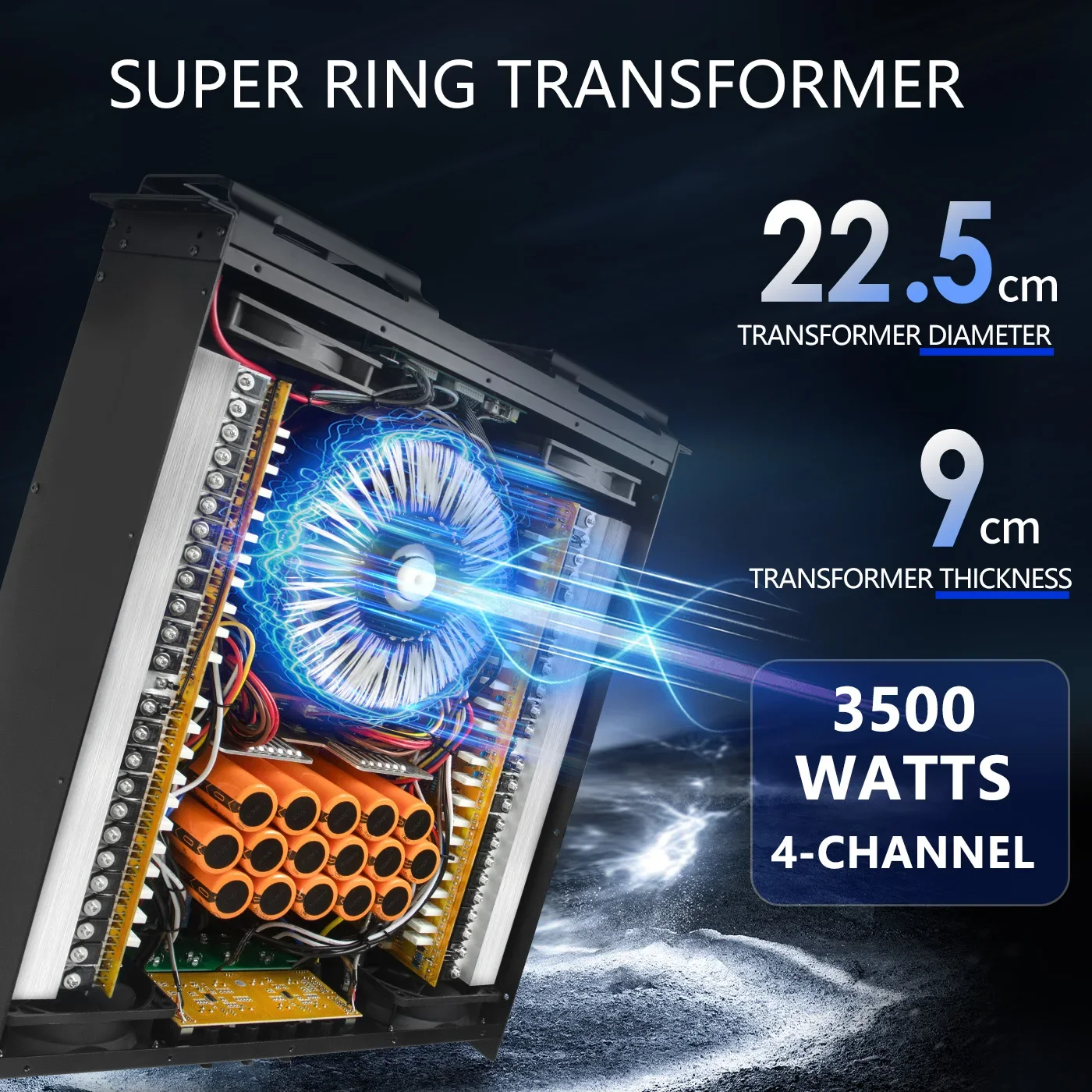FUHAM RX4-300 파워 앰프, 3500W 8옴 4채널, 스테이지 공연용 리니어 어레이 스피커 앰프에 적합