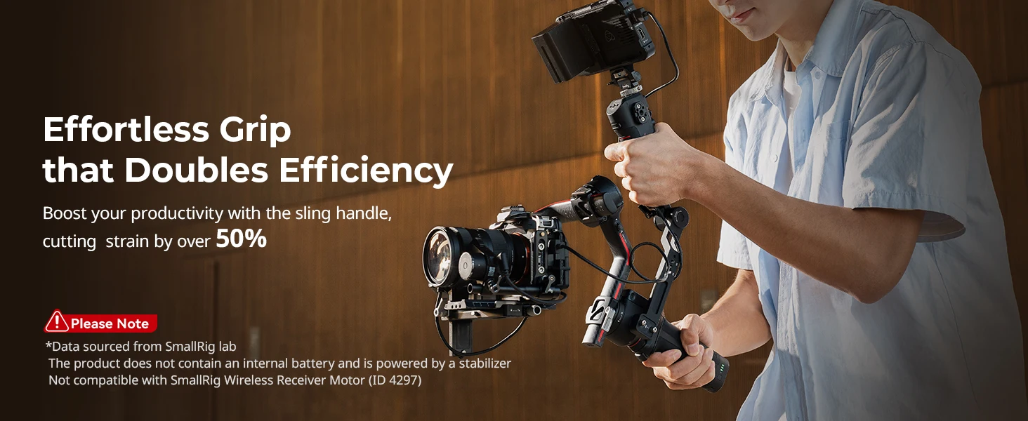 Focus Control Handle / Dual Handle for DJI RS 2 / RS 3 Pro / RS 4 Pro Stabilizer