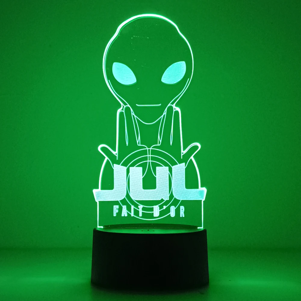 Description Picture 5 of item3D Anime Rap singer gesture Figure Night Lights 7 and 16 Color Changing Decorative Lights with Remote Control for Boys and Girls