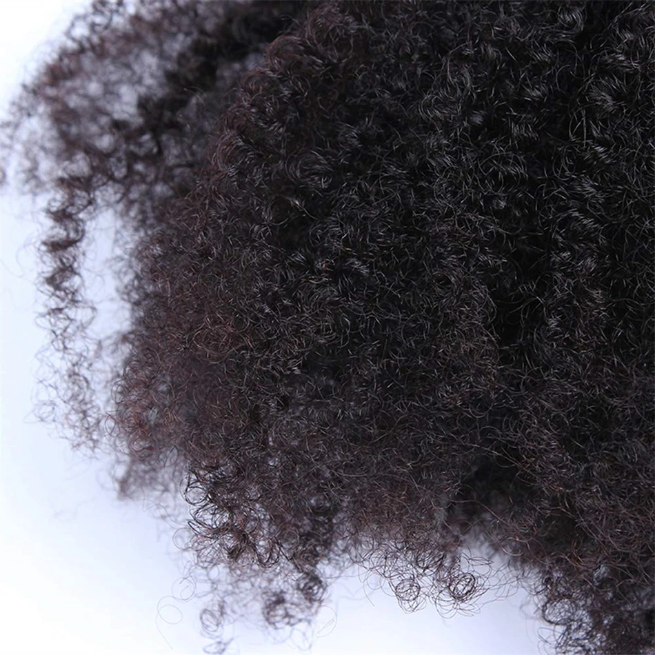 Afro Kinky Curly Bundles Brazilian 1/3 Afro Kinky Human Hair Bundles Deal 8-20