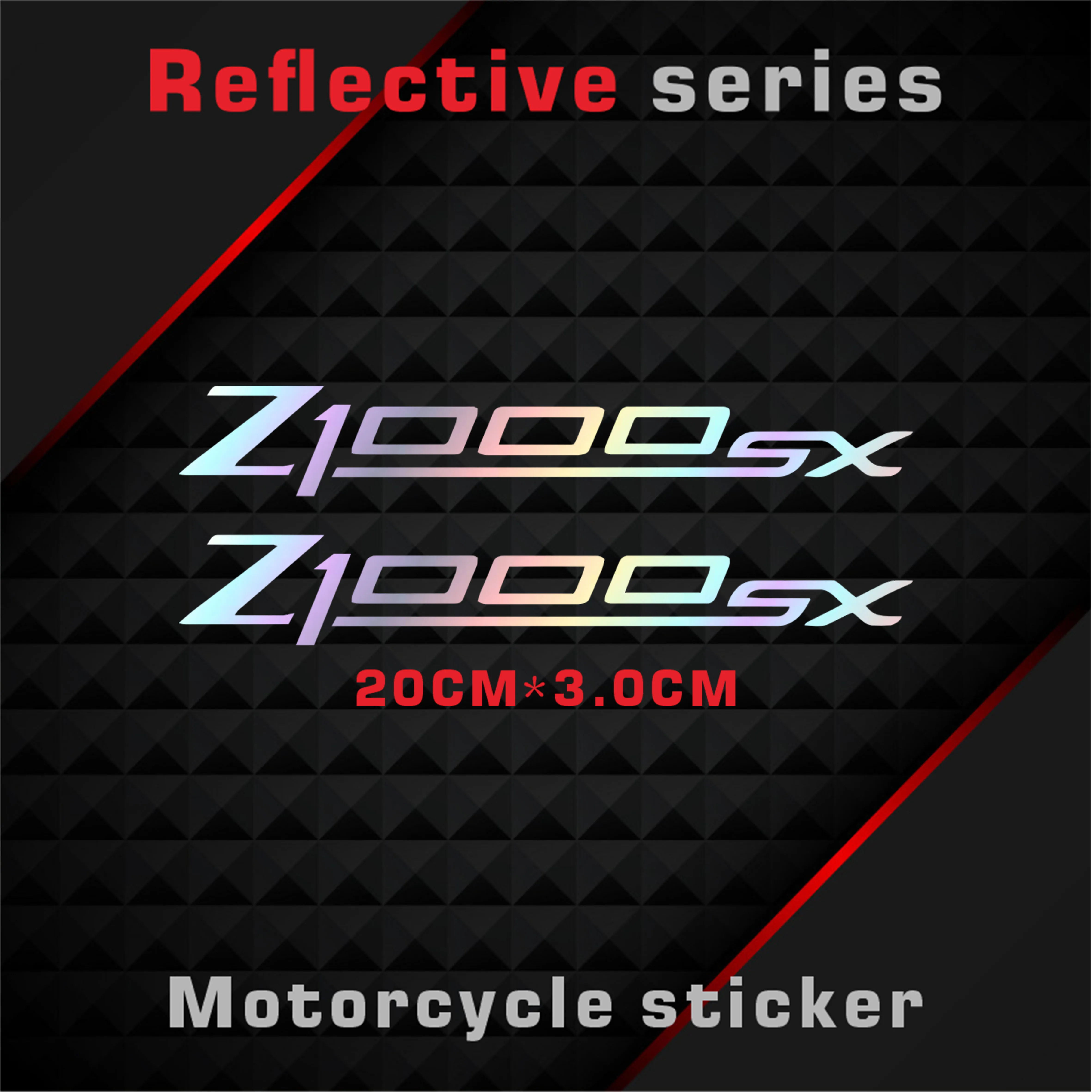 

New Motorcycle Stickers Body Reflective Waterproof Body fuel tank logo sticker Kit For Z1000SX