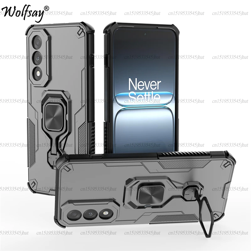 Durable Magnetic Suction Stand Phone Holder Heavy Armor Case
