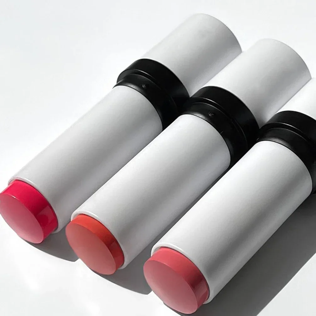 5-Color Private Label Blush Cream Stick Custom Bulk Blusher Foundation 2-in-1 Waterproof Powder Strip with Brush Head Makeup 3