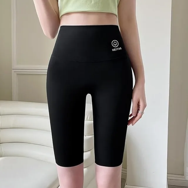 High-waisted Bottoming Trousers Female External Wear Hip Lifting Tight High Elasticity Yoga Trousers Five-minute Shorts Women