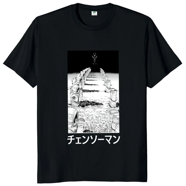 Darkness T-Shirt Japanese AliExpress Shirt Anime Unisex 100% Man - Tshirts Cotton Chainsaw Astronauts T Manga Clothing Devil Classic