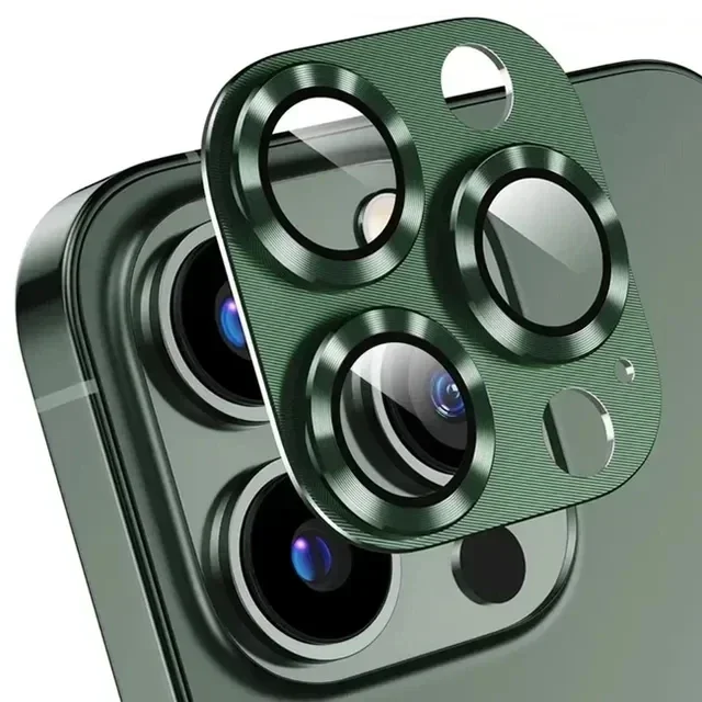 Premium Metal Camera Lens Protector Glass - Full Coverage for iPhone Pro & Mini Series